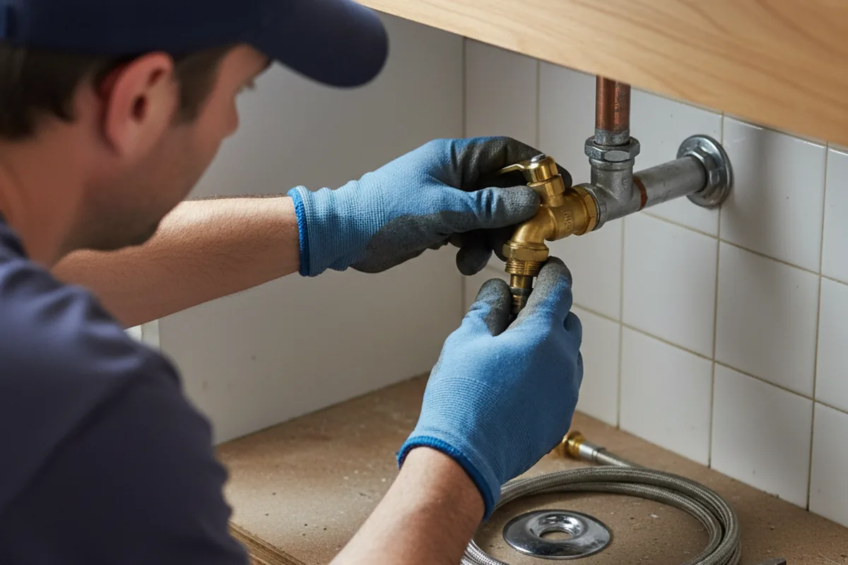 Shutoff valve and fitting work during Repiping in Lackey
